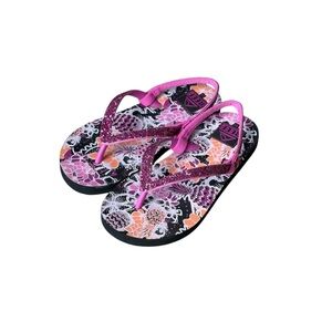 Reef Girls Stargazer Sandals Pink Glitter Sparkle Size 11